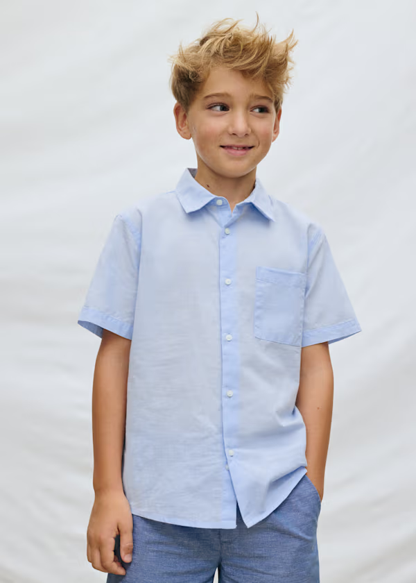 Camisa m/curta gola chef  MAYORAL 6172