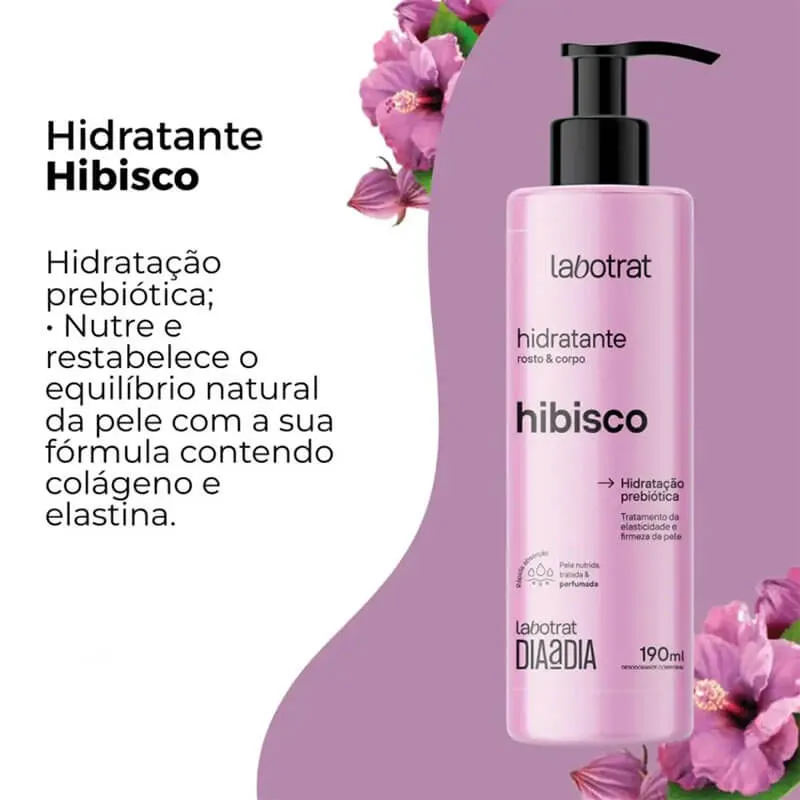 KIT ESFOLIANTE E HIDRATANTE HIBISCO FACIAL CORPORAL DIA A DIA – LABOTRAT - Image 4
