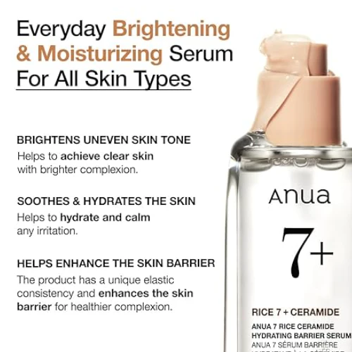 Anua Rice 7 Ceramide Hydrating Barrier Serum 50ml - Image 4