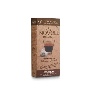 Café Novell Orgânico Cremoso – 10 Cápsulas Compostáveis