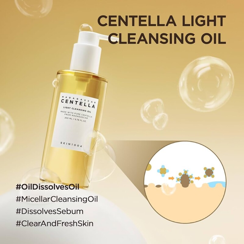 SKIN1004 Madagascar Centella Light Cleansing Oil 200ml - Image 3