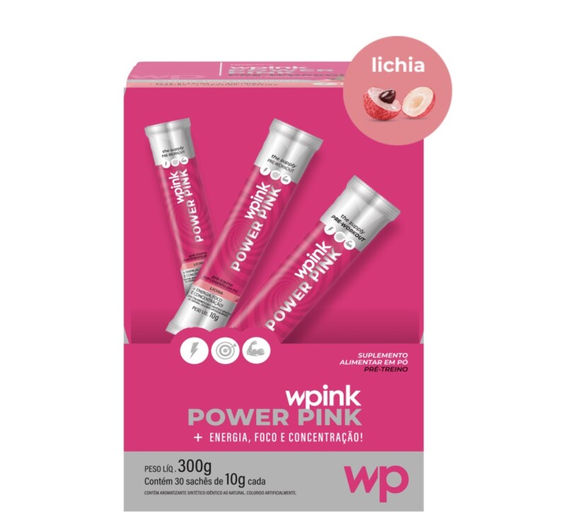 power pink de lichia – pré-treino – 300g – wp - Image 2