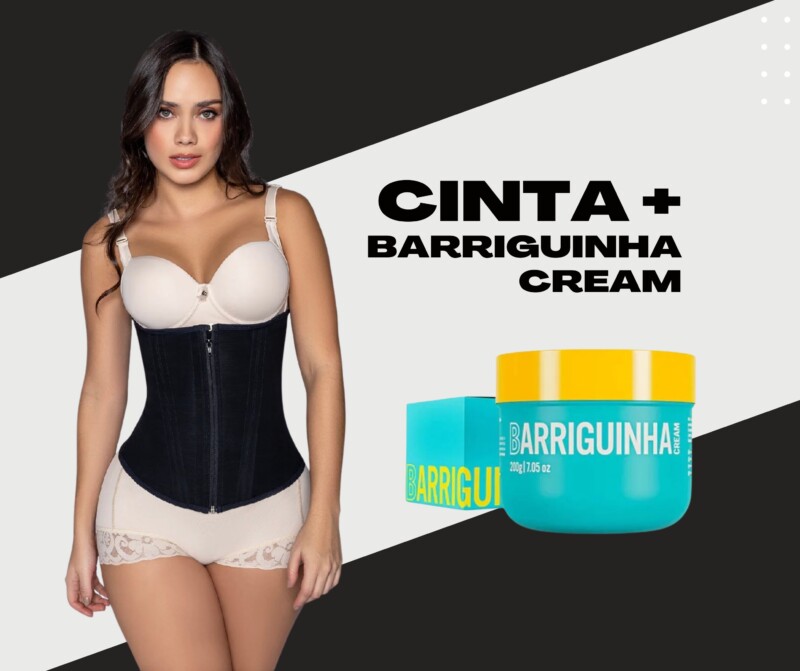 kit cinta colombiana + creme barrguinha