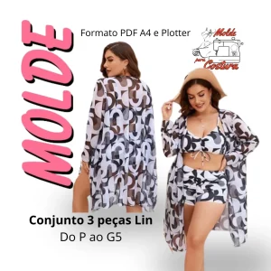Conjunto 3 peças Lin