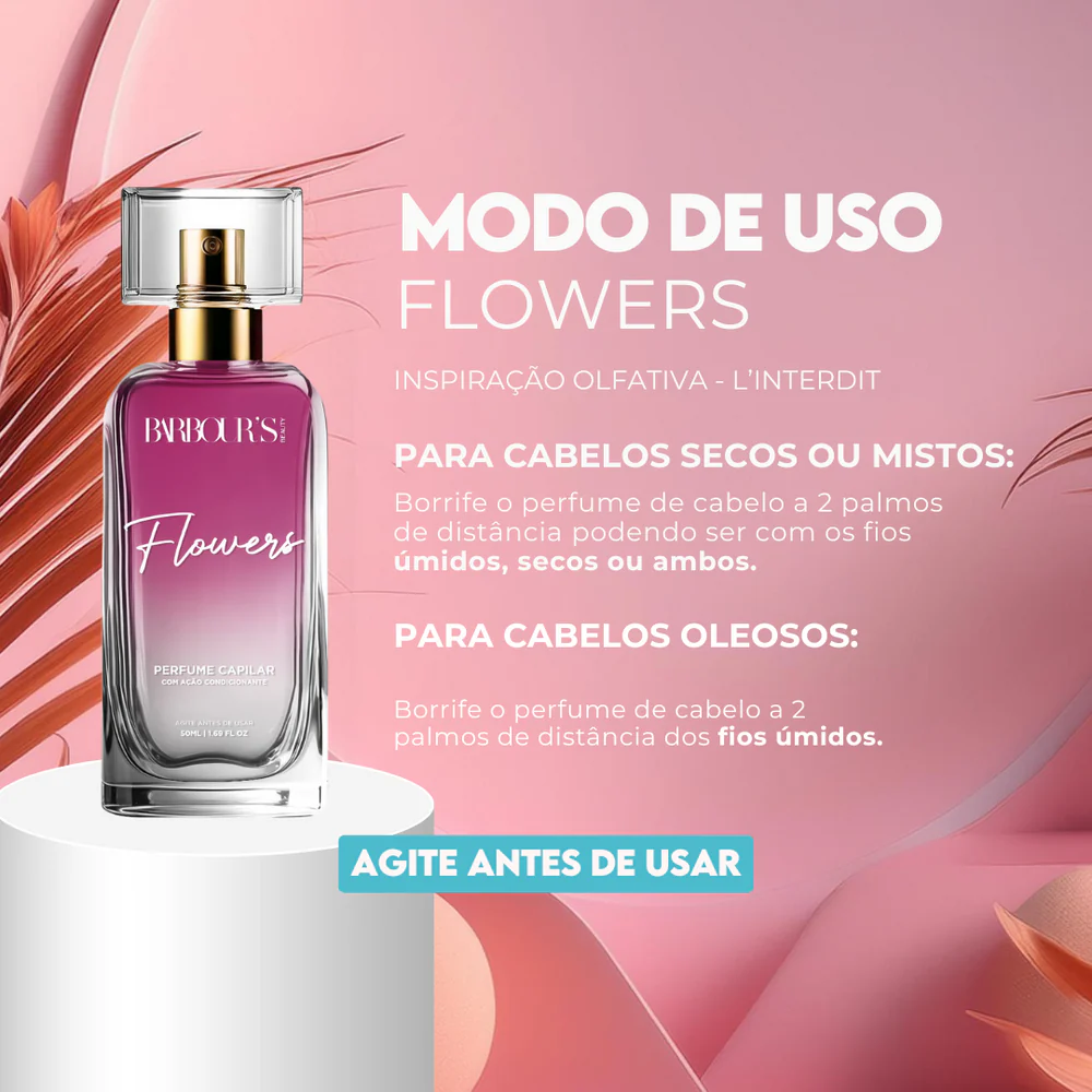 Perfume para cabelo / finalizador termoativo Flowers - Image 4