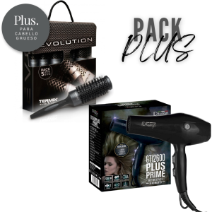 Pack Plus – Secador GTI2600 Plus Prime + Escovas Termix Evolution Plus 5unds