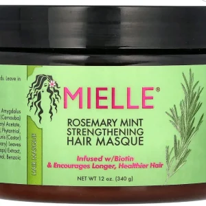 Mielle, Máscara Capilar Fortalecedora, Hortelã de Alecrim, 340 g