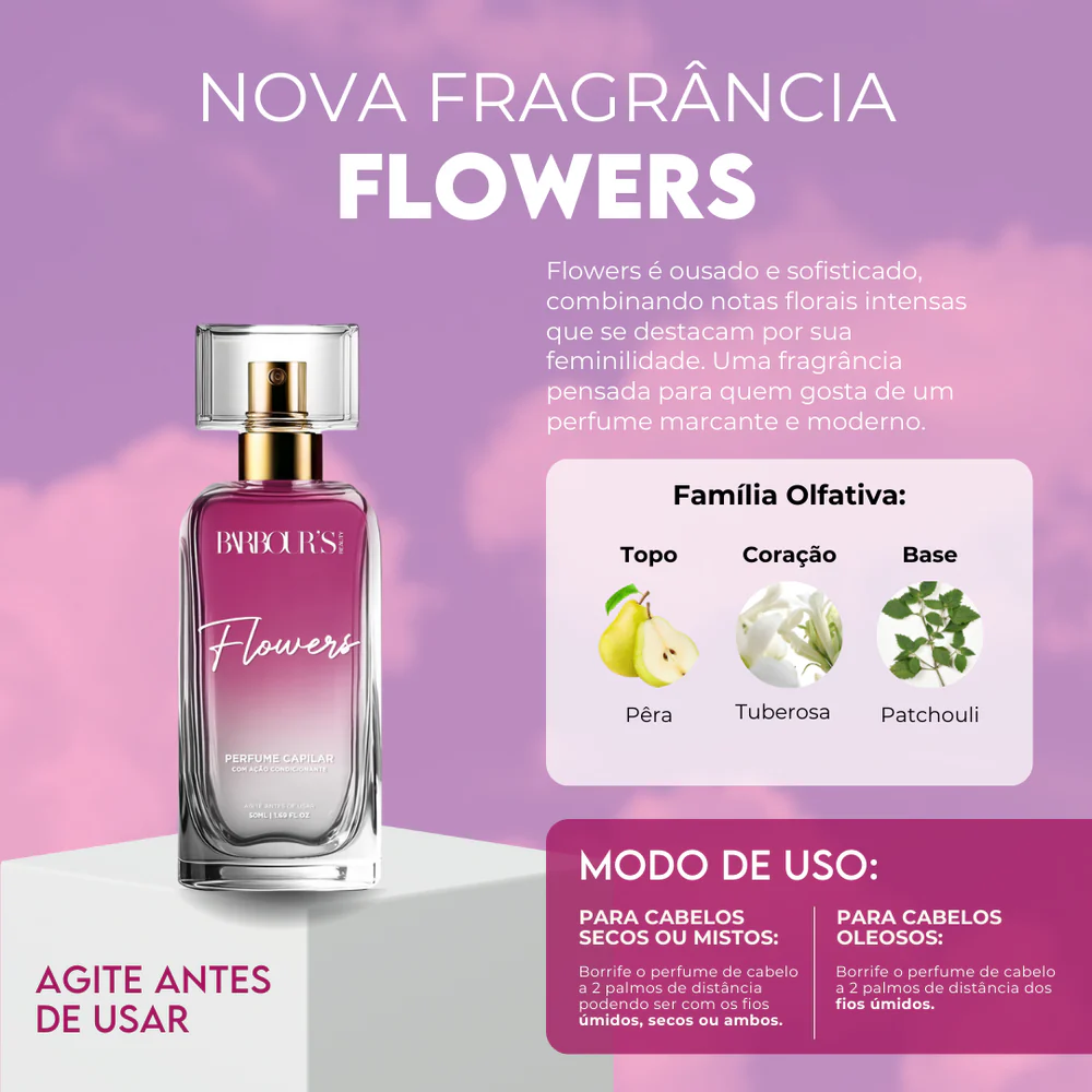Perfume para cabelo / finalizador termoativo Flowers - Image 3