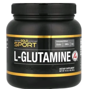 California Gold Nutrition, Sport, L-Glutamina em Pó, AjiPure®, Sem Glúten, 454 g