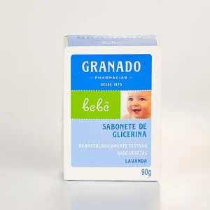 SABONETE EM BARRA DE GLICERINA GRANADO BEBÊ LAVANDA 90G