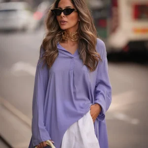 Blusa em viscose assimétrica