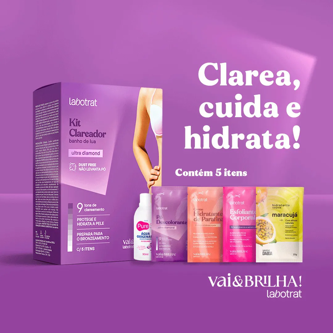 Kit Clareador Banho de Lua Labotrat Vai e Brilha Ultra Diamond (5 Itens) - Image 3